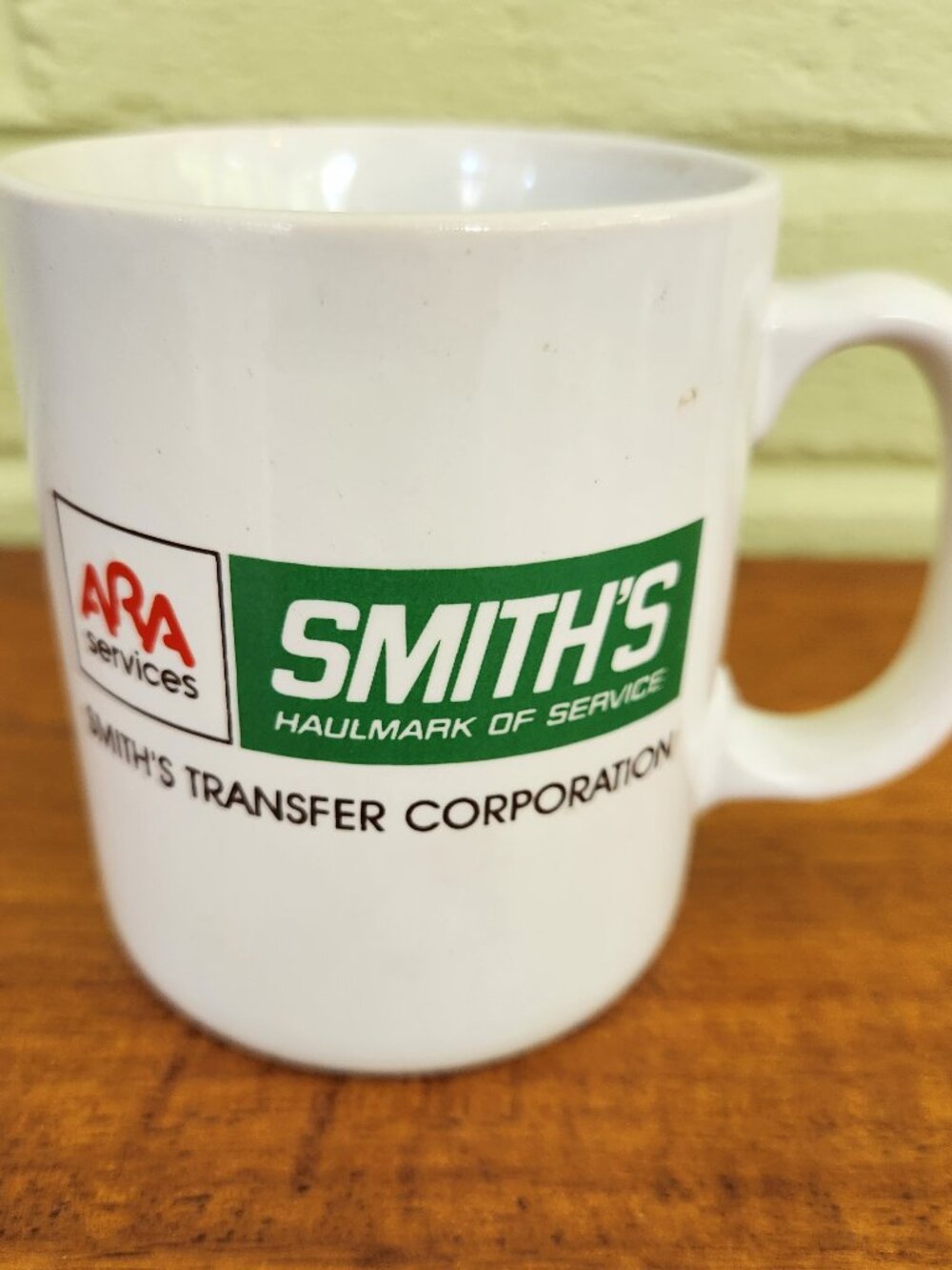 ARA SMITH'S Haulmark Of Service Smith's Transfer Corporation Mug Cup VERONA T7